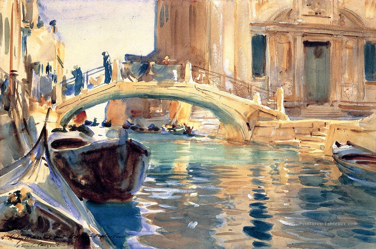Ponte San Giuseppe de Castello Venise John Singer Sargent Peintures à l'huile